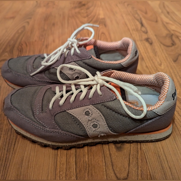 Women's Saucony Jazz Low Pro Vegan Shoe in Gray, Size 7.5 - Picture 2 of 9